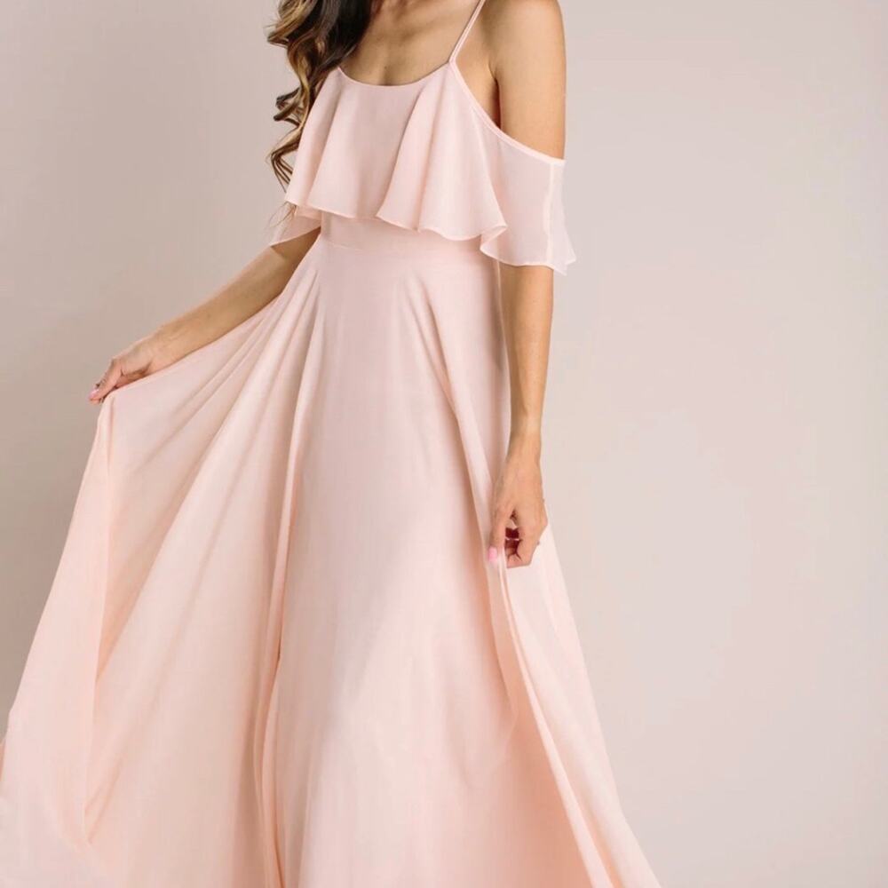 ADELE RUFFLE MAXI DRESS size large - Picture 4 of 12